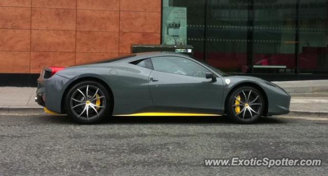 Ferrari 458 Italia spotted in Manchester, United Kingdom