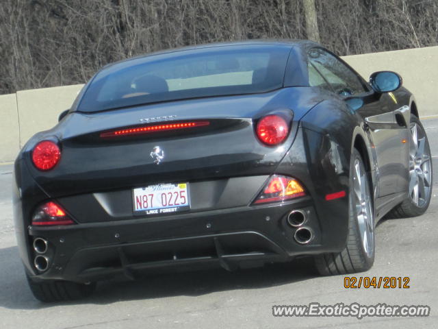 Ferrari California spotted in Highland Park, Illinois