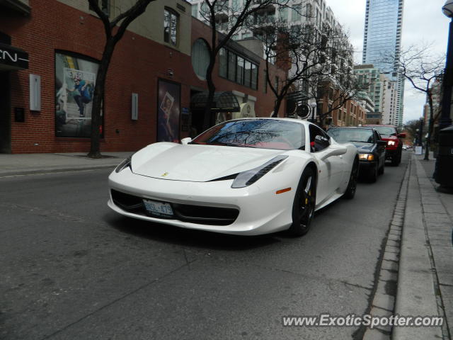 Ferrari 458 Italia spotted in Toronto, Canada