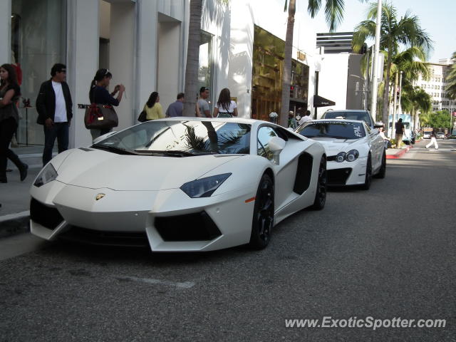 Lamborghini Aventador spotted in Beverly Hills, California