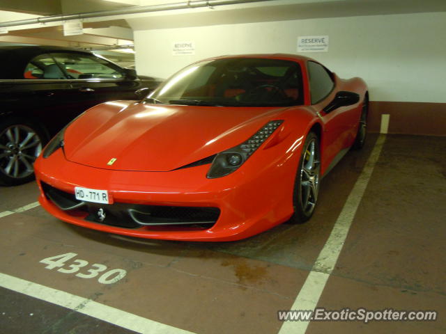 Ferrari 458 Italia spotted in Paris, France