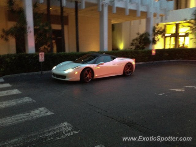 Ferrari 458 Italia spotted in Bal Harbour, Florida