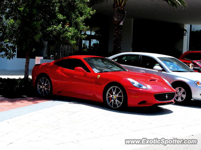 Ferrari California spotted in Miami, Florida