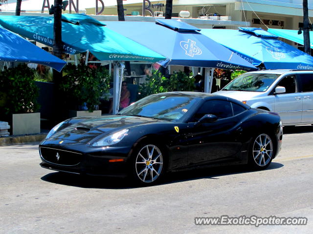 Ferrari California spotted in Miami, Florida