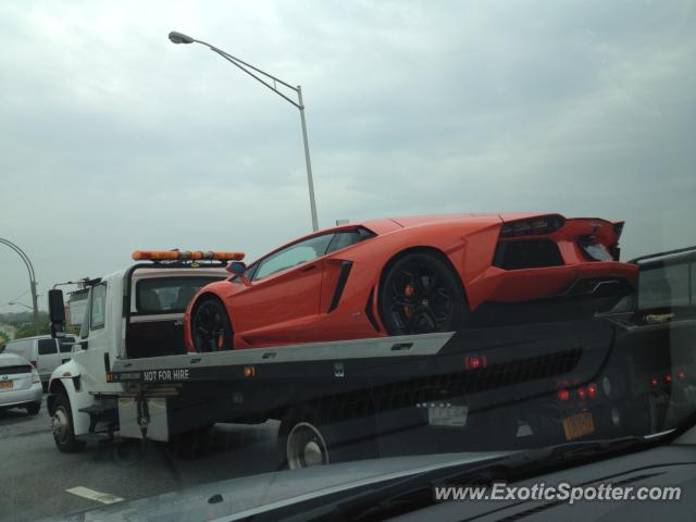 Lamborghini Aventador spotted in Queens, New York