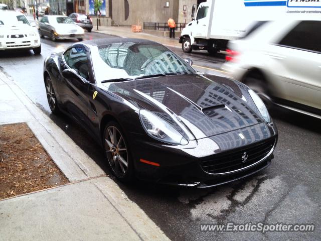 Ferrari California spotted in Montreal, Canada