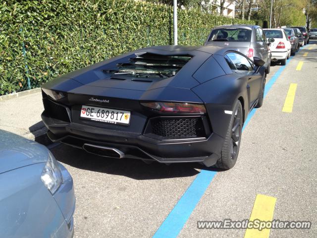 Lamborghini Aventador spotted in Geneva, Switzerland