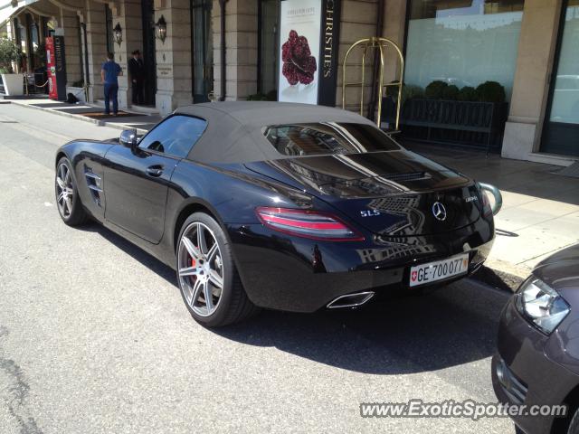 Mercedes SLS AMG spotted in Geneva, Switzerland