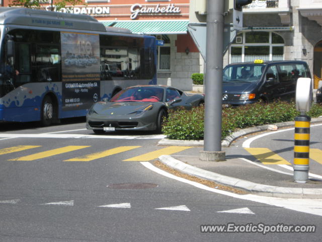 Ferrari 458 Italia spotted in Montreux, Switzerland