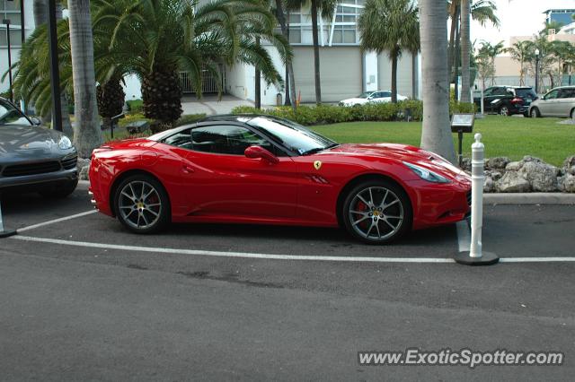 Ferrari California spotted in Miami, Florida