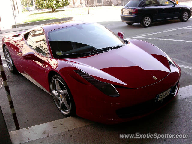 Ferrari 458 Italia spotted in Oderzo, Italy