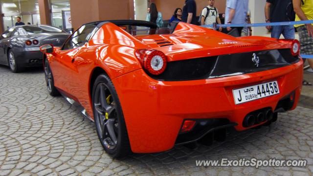 Ferrari 458 Italia spotted in Dubai, United Arab Emirates