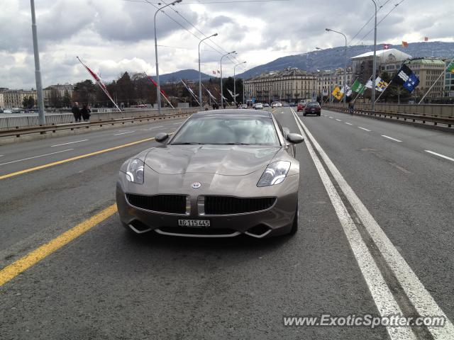 Fisker Karma spotted in Geneva, Switzerland