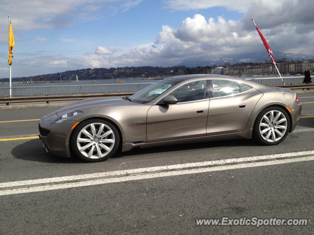 Fisker Karma spotted in Geneva, Switzerland