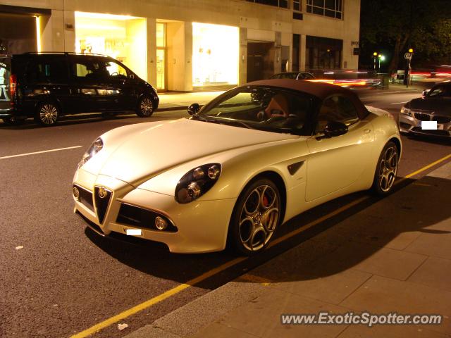 Alfa Romeo 8C spotted in London, United Kingdom