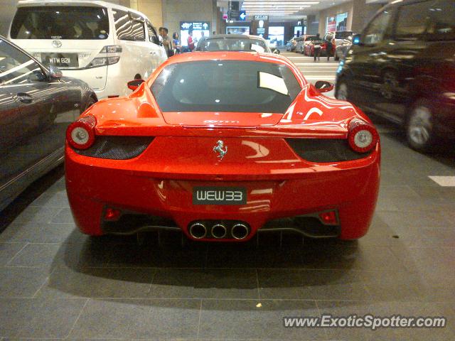 Ferrari 458 Italia spotted in Kuala Lumpur, Malaysia