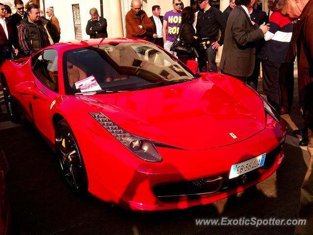 Ferrari 458 Italia spotted in Oderzo, Italy