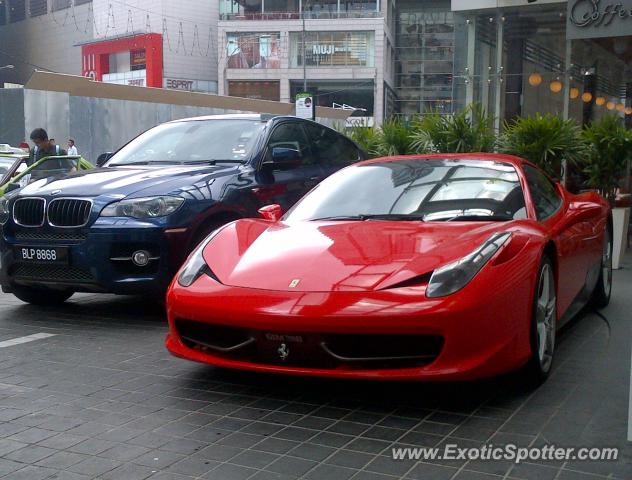 Ferrari 458 Italia spotted in Bukit Bintang KL, Malaysia