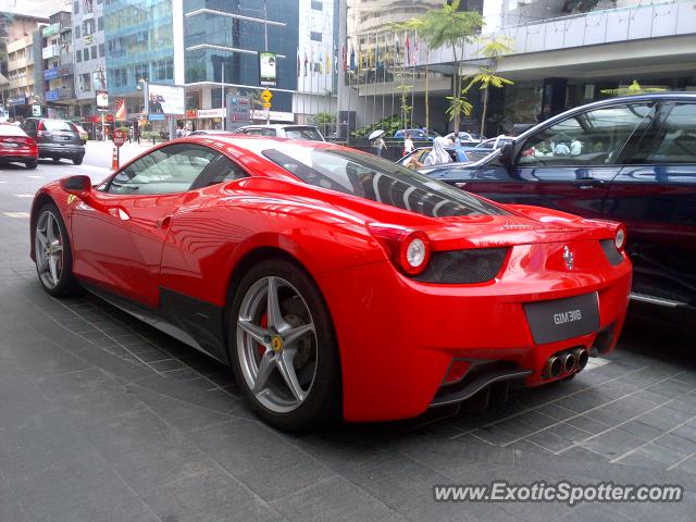 Ferrari 458 Italia spotted in Bukit Bintang KL, Malaysia