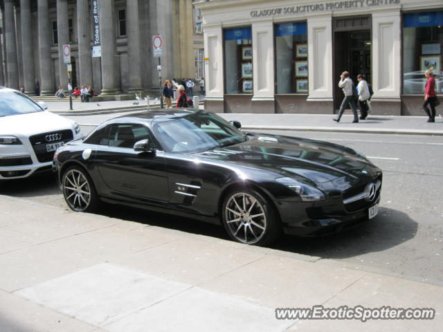 Mercedes SLS AMG spotted in Glasgow, United Kingdom