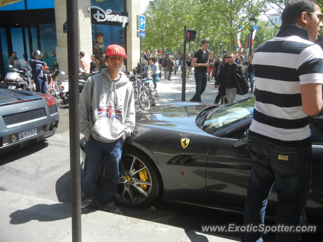 Ferrari California spotted in Paris, France