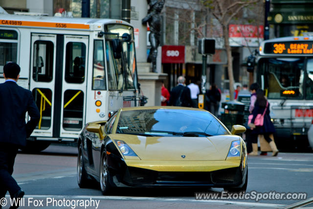 Lamborghini Gallardo spotted in San francisco, California