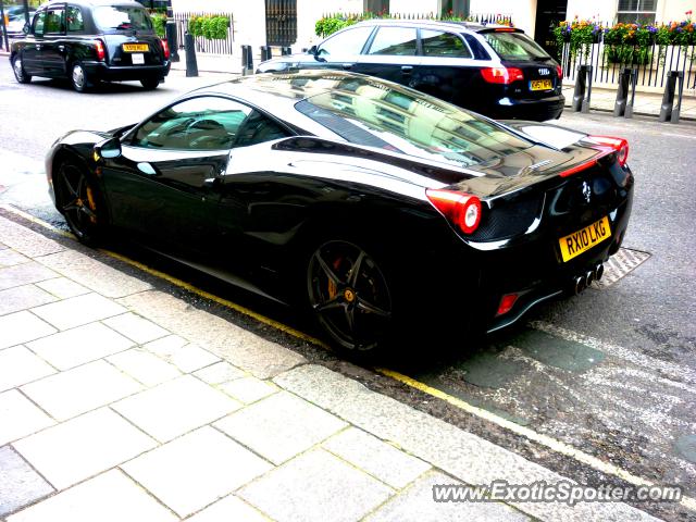 Ferrari 458 Italia spotted in London, United Kingdom