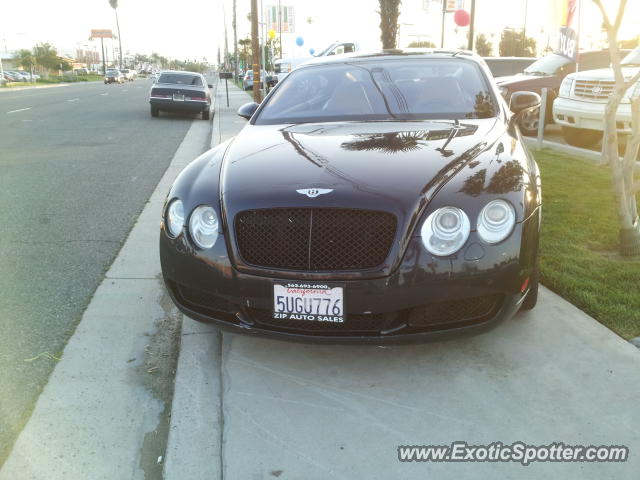Bentley Continental spotted in Riverside, California