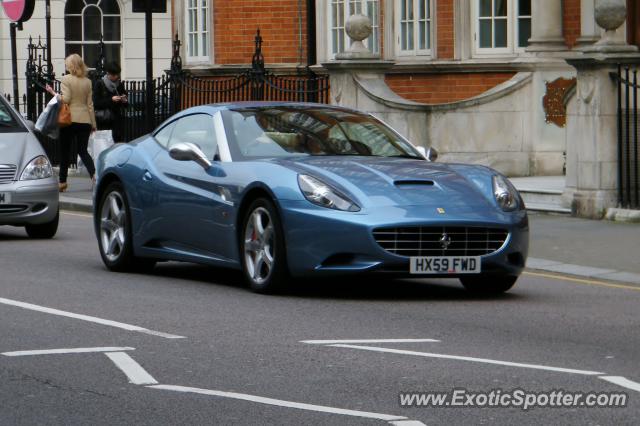 Ferrari California spotted in London, United Kingdom