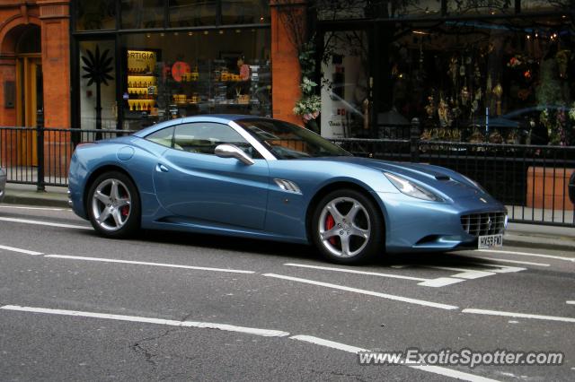 Ferrari California spotted in London, United Kingdom