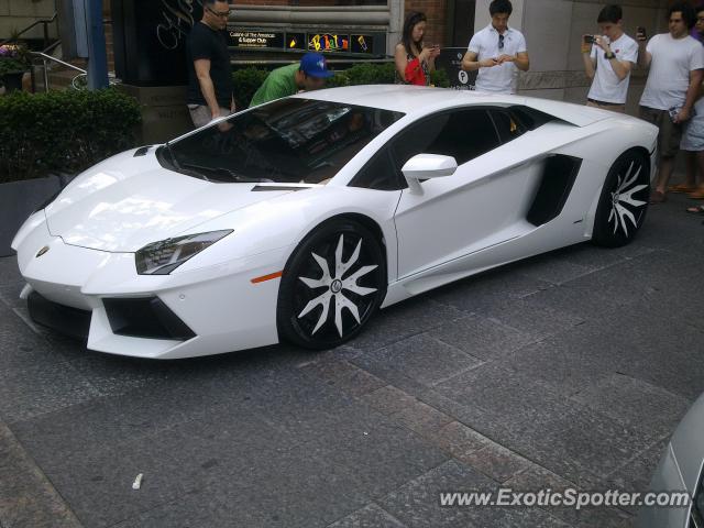 Lamborghini Aventador spotted in Toronto, Canada