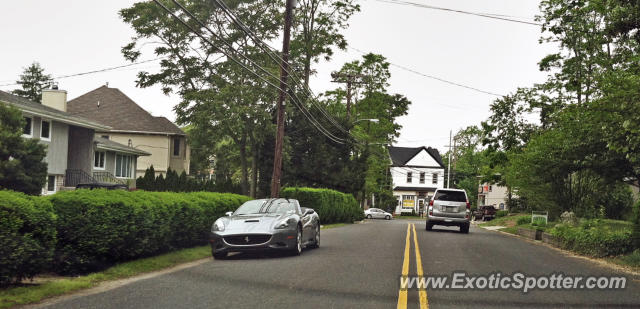 Ferrari California spotted in Ocean, New Jersey