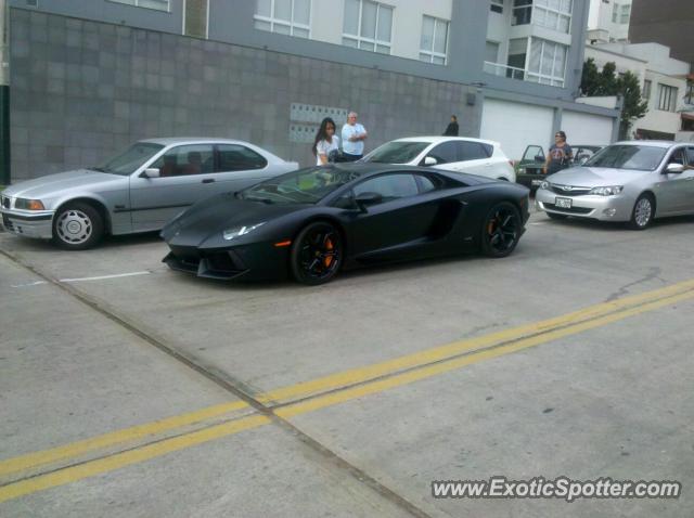 Lamborghini Aventador spotted in Lima, Peru