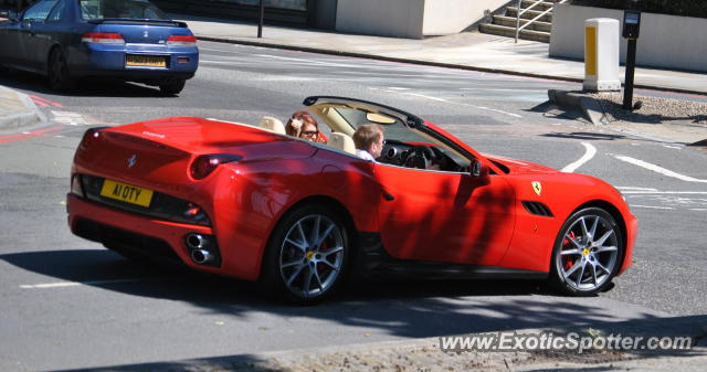 Ferrari California spotted in London, United Kingdom