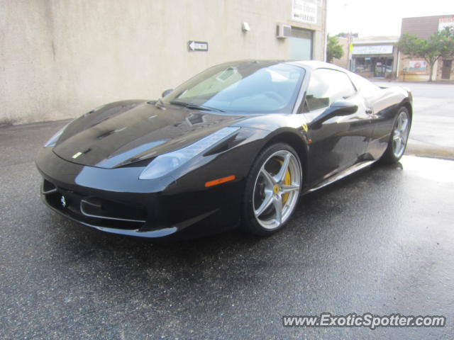 Ferrari 458 Italia spotted in Caldwell, New Jersey