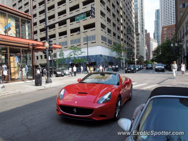 Ferrari California spotted in Chicago, Illinois