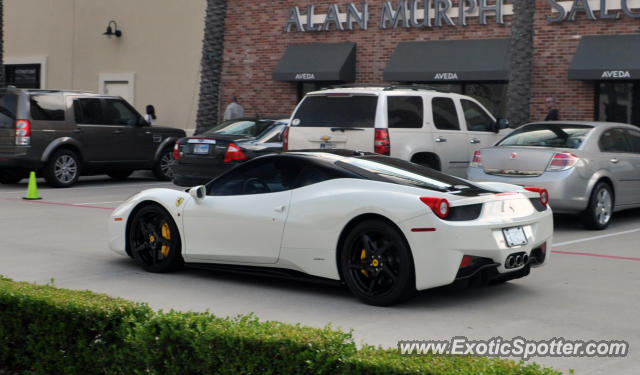 Ferrari 458 Italia spotted in Houston, Texas