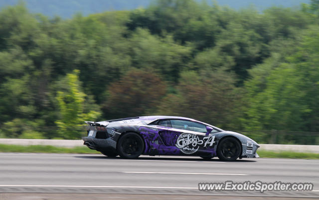 Lamborghini Aventador spotted in Binghamton, New York