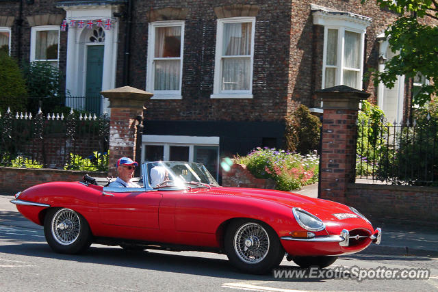 Jaguar E-Type spotted in York, United Kingdom