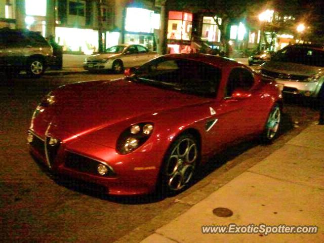 Alfa Romeo 8C spotted in Boston, Massachusetts