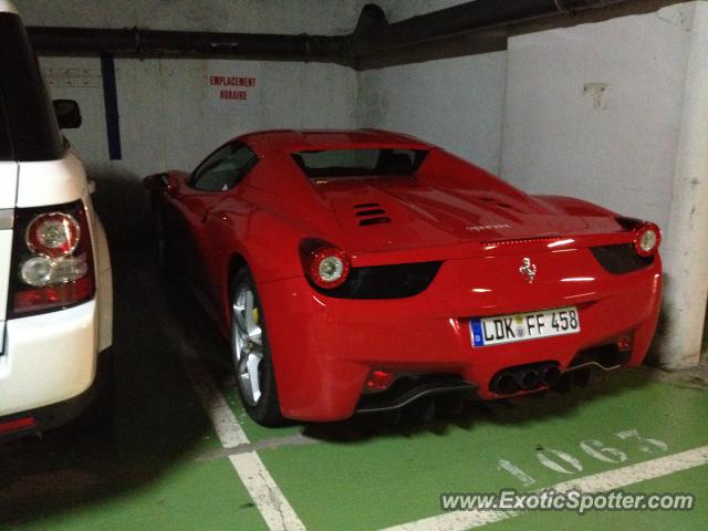 Ferrari 458 Italia spotted in Monte Carlo, Monaco