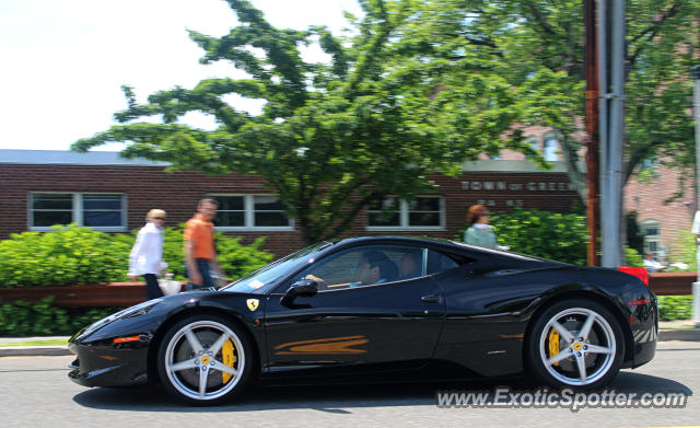 Ferrari 458 Italia spotted in Greenwich, Connecticut