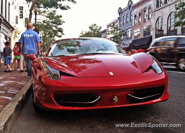 Ferrari 458 Italia spotted in Red Bank, New Jersey