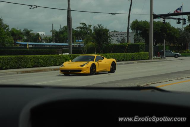 Ferrari 458 Italia spotted in Ft. Lauderdale, Florida