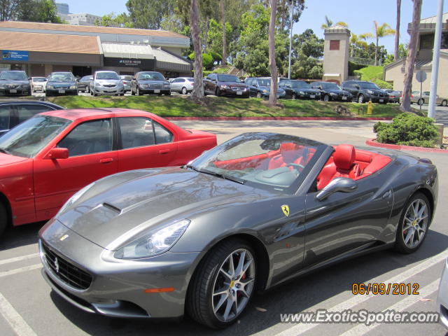 Ferrari California spotted in La Jolla, California