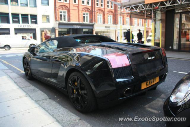 Lamborghini Gallardo spotted in London, United Kingdom