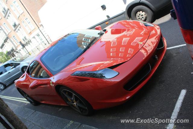 Ferrari 458 Italia spotted in London, United Kingdom