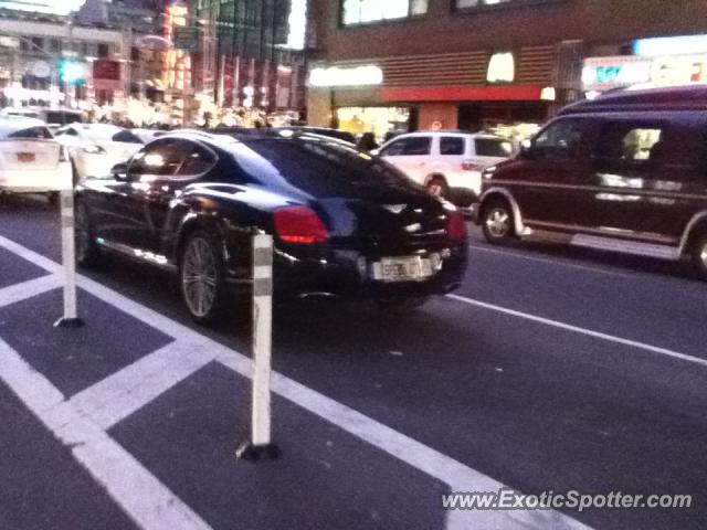 Bentley Continental spotted in New York City, New York