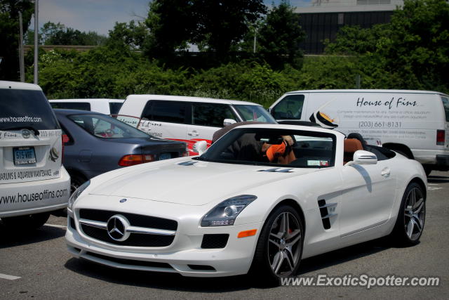 Mercedes SLS AMG spotted in Greenwich, Connecticut