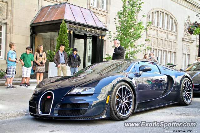 Bugatti Veyron spotted in Montreal, Canada